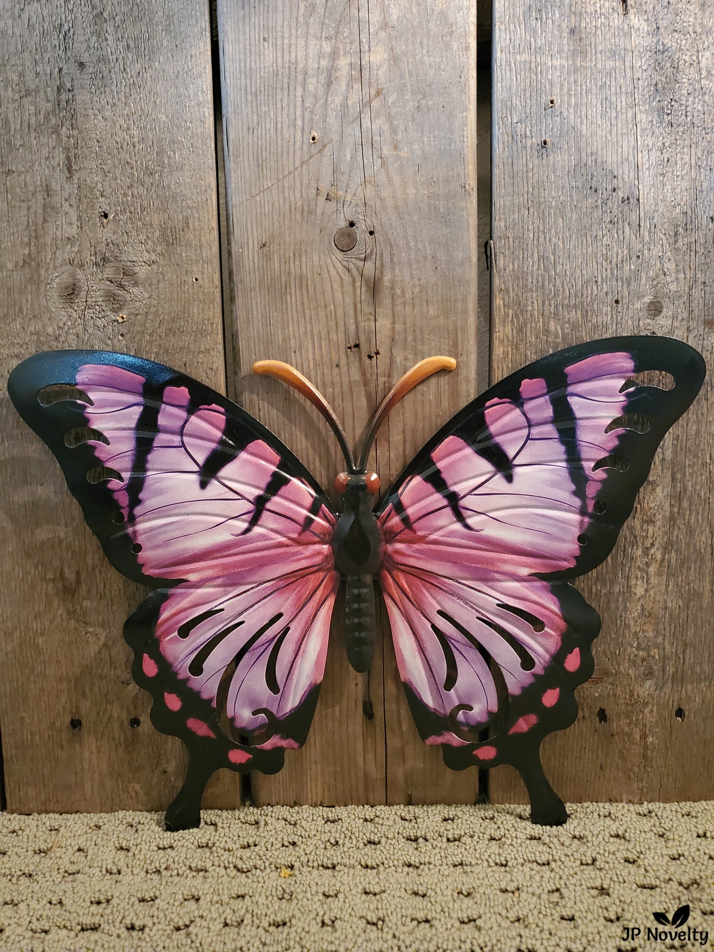 Large Metal Butterfly Wall Decor, Colorful Garden Sculpture & Yard Art