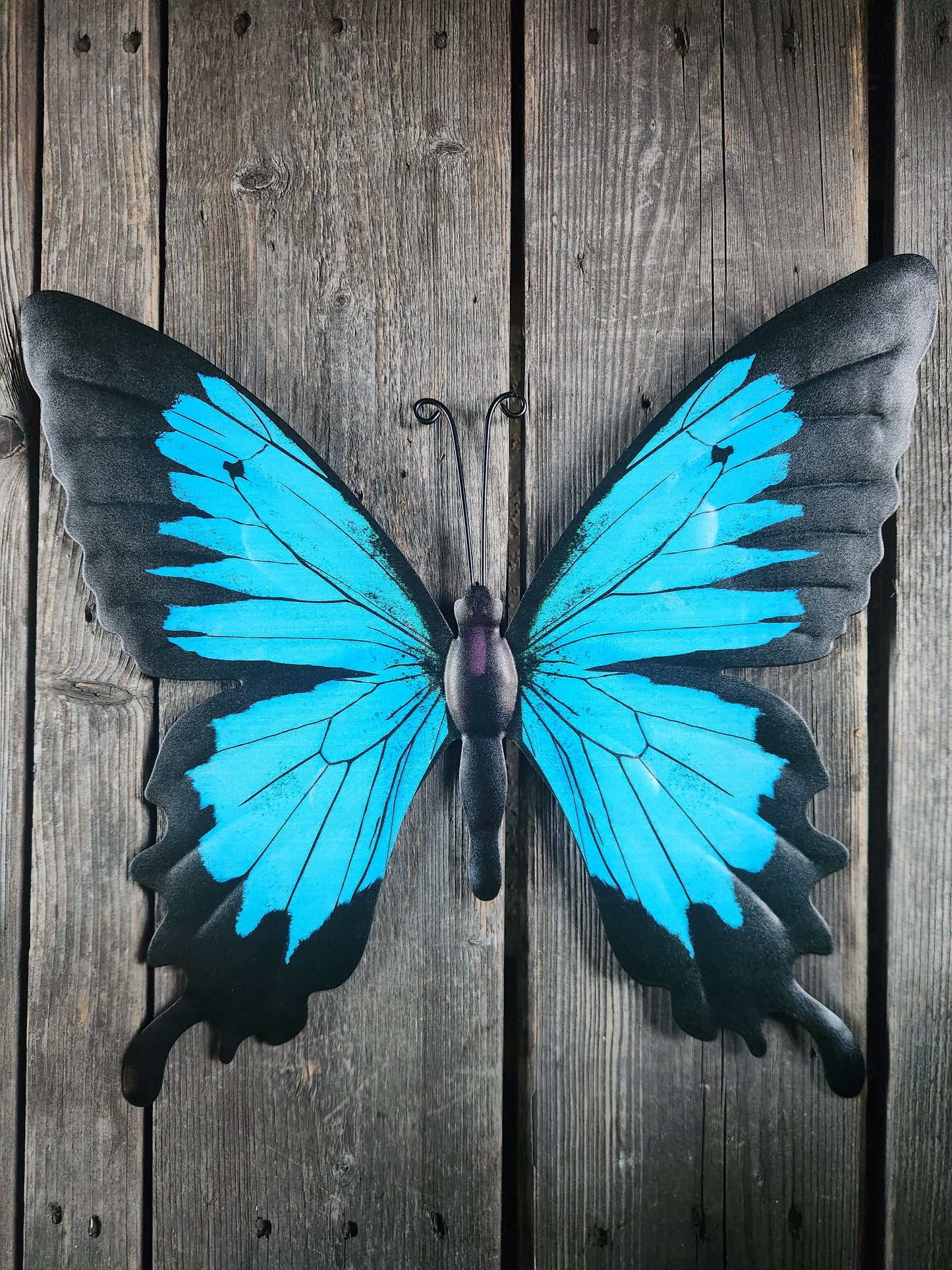 Large Metal Butterfly Wall Decor, Colorful Garden Sculpture & Yard Art