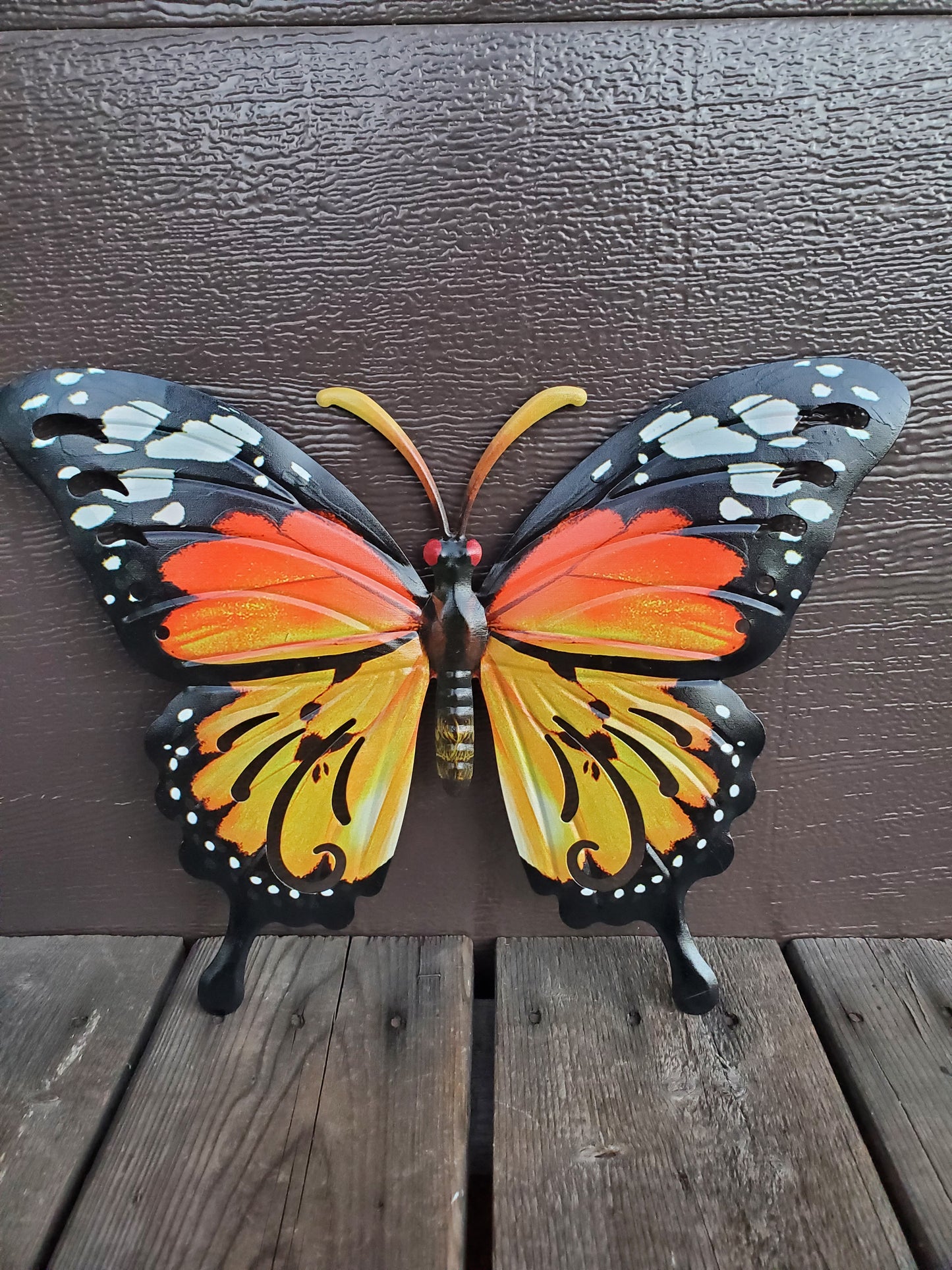 Large Butterfly, Metal Wall Decor, Garden Sculpture, Yard Art, CHOOSE Color