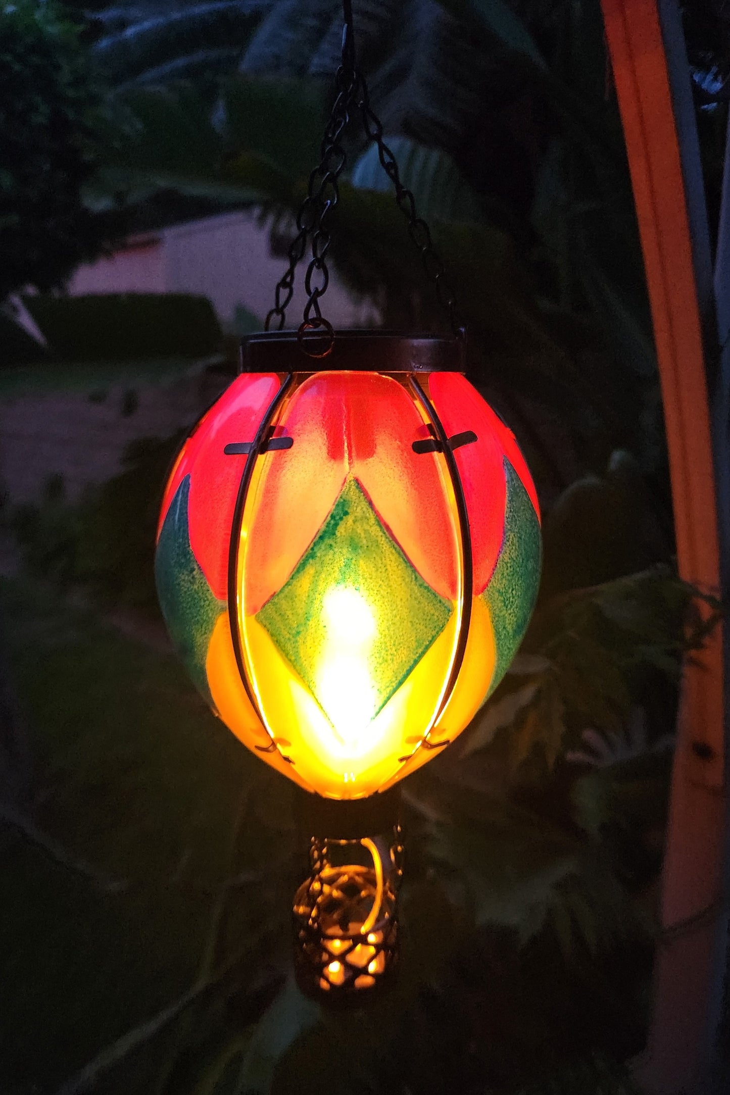 Solar Hot Air Balloon Flickering Flame Effect, Garden Light Decor