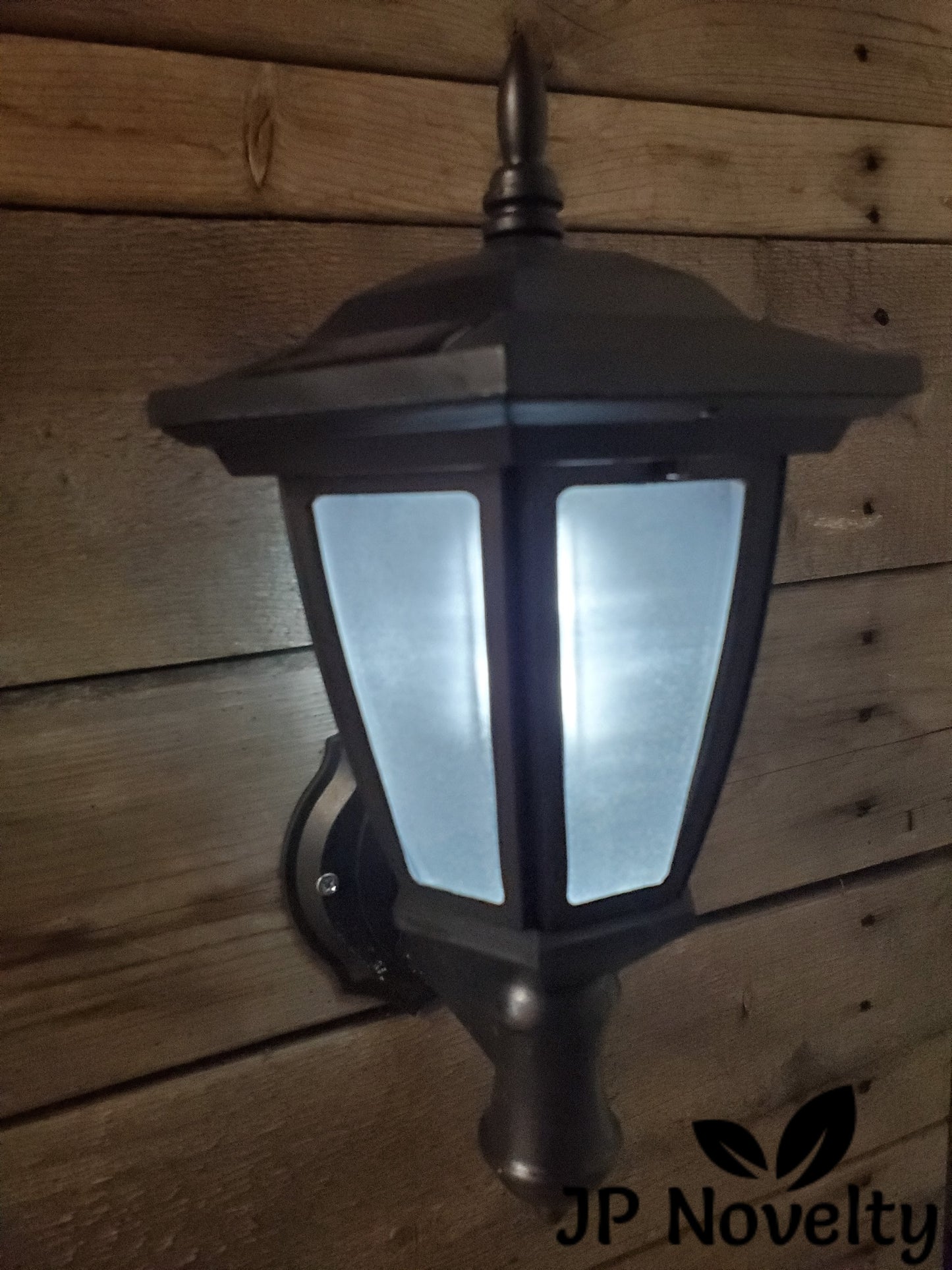 Set of 2, Solar Post/Wall Mounted Light